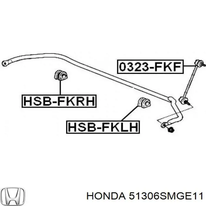 Buje de barra estabilizadora delantera 51306SMGE11 Honda