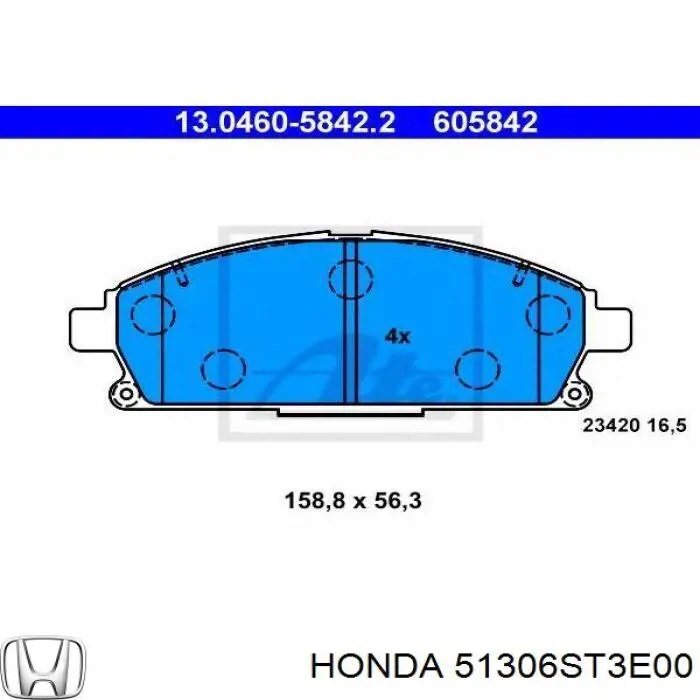 51306ST3E00 Honda casquillo de barra estabilizadora delantera