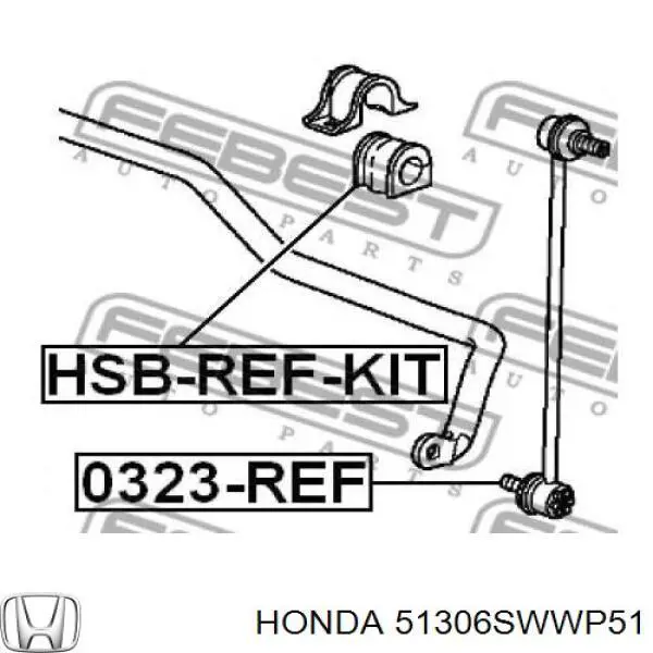 Buje estabilizador delantero derecho Honda 51306SWWP51 precio, desde 9,60 EUR