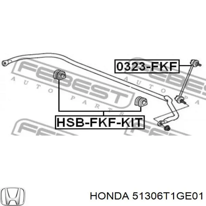 Buje estabilizador delantero derecho Honda 51306T1GE01 precio, desde 4,99 EUR