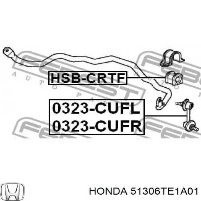 51306TE1A01 Honda casquillo de barra estabilizadora delantera