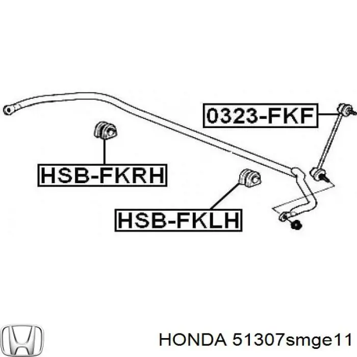 Soporte de estabilizador delantero izquierdo HONDA 51307SMGE11