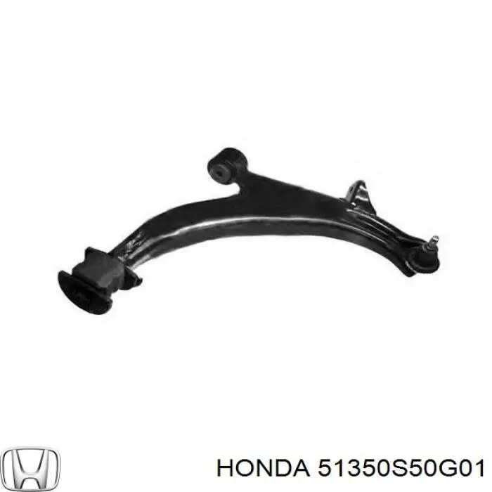 Barra oscilante, suspensión de ruedas delantera, inferior derecha para Honda Logo (GA3)