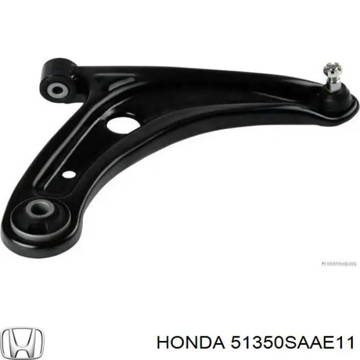 51350SAAE11 Honda barra oscilante, suspensión de ruedas delantera, inferior derecha