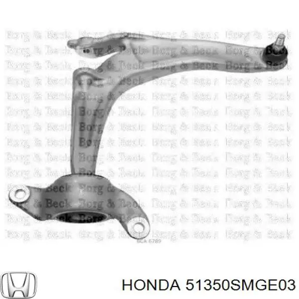 51350SMGE03 Honda barra oscilante, suspensión de ruedas delantera, inferior derecha