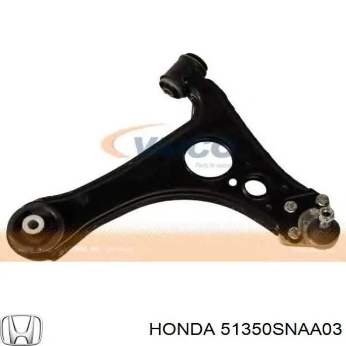 51350SNAA03 Honda Brazo inferior derecho de la suspensión delantera