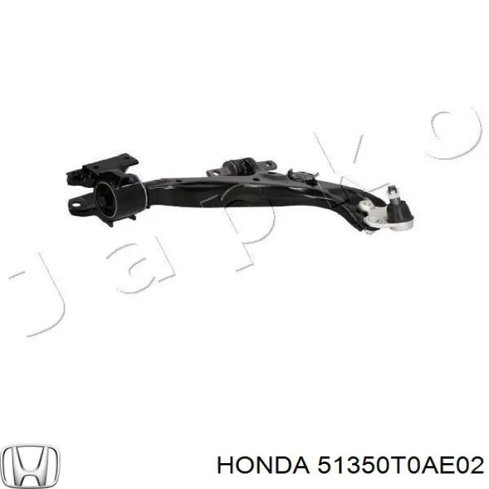 51350T0AE02 Honda barra oscilante, suspensión de ruedas delantera, inferior derecha