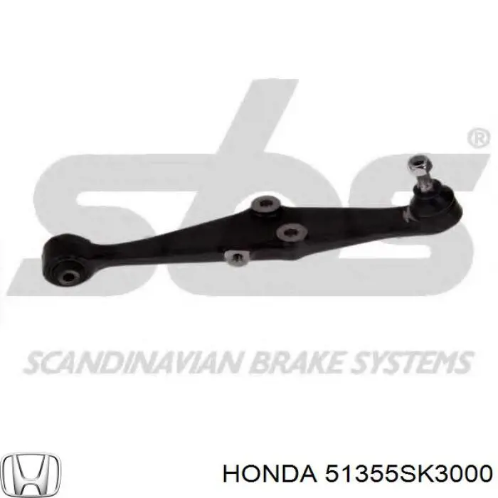 51355SK3000 Honda barra oscilante, suspensión de ruedas delantera, inferior derecha