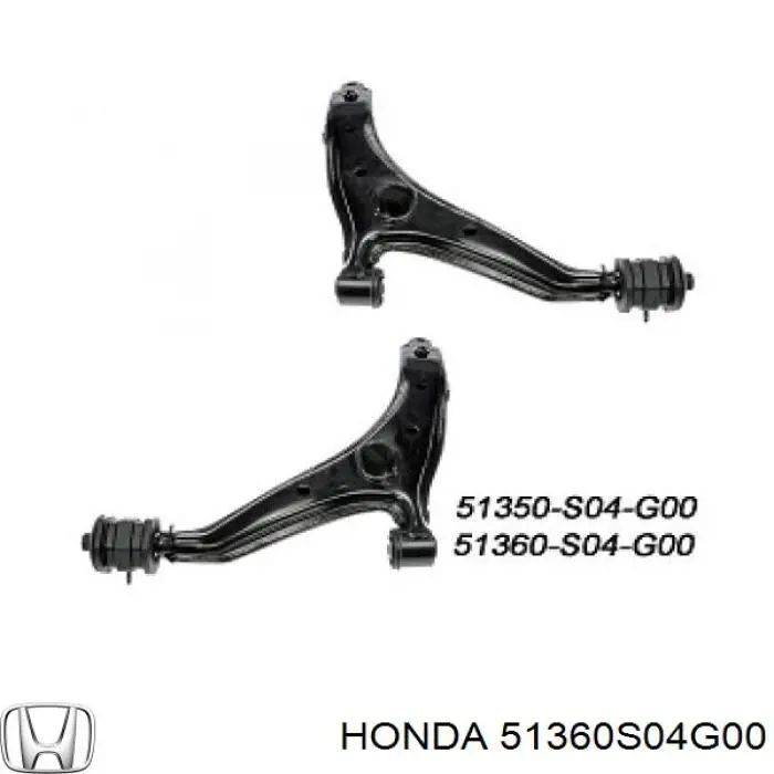 Comprar 51360S04G00 Honda Brazo inferior izquierdo de la suspensión delantera