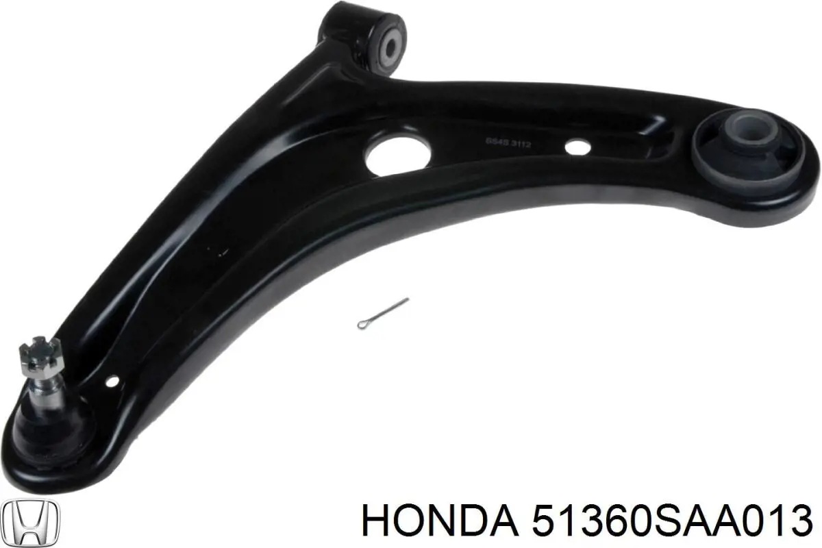 51360SAA013 Honda barra oscilante, suspensión de ruedas delantera, inferior izquierda