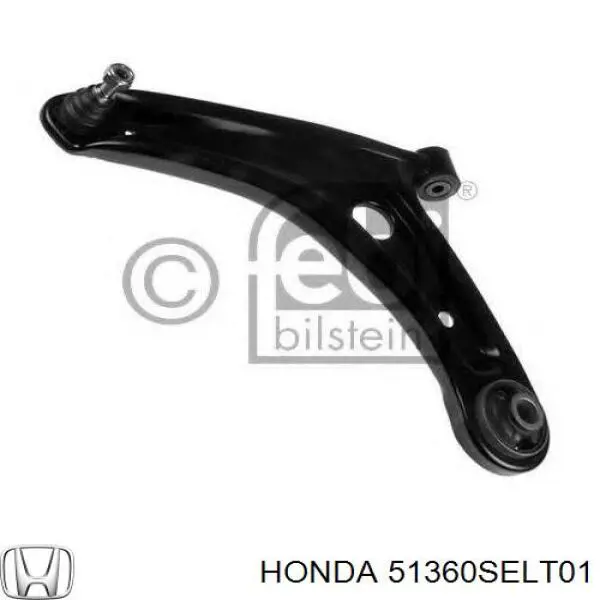 51360SELT01 Honda barra oscilante, suspensión de ruedas delantera, inferior izquierda