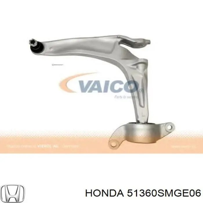 51360SMGE06 Honda barra oscilante, suspensión de ruedas delantera, inferior izquierda