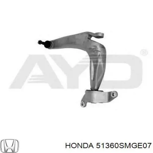 Comprar 51360SMGE07 Honda Brazo inferior izquierdo de la suspensión delantera