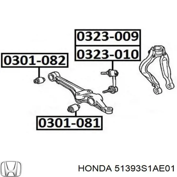 Comprar 51393S1AE01 Honda Silentblock