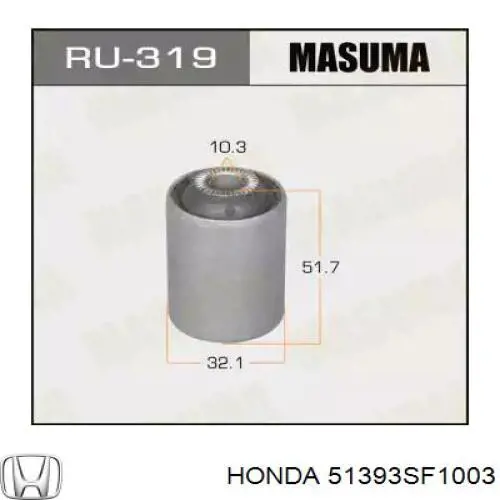 51393SF1003 Honda silentblock de suspensión delantero inferior