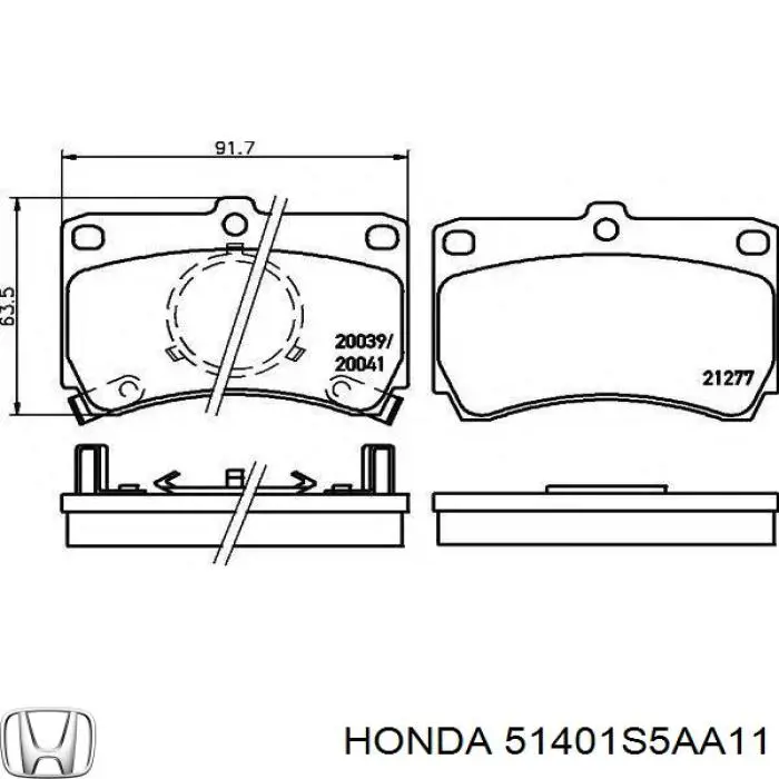 51401S5HT24 Honda muelle de suspensión eje delantero