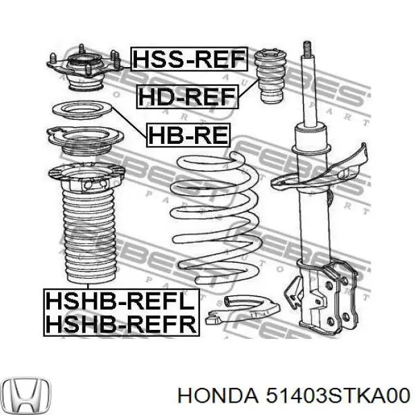 51403STKA00 Honda fuelle, amortiguador delantero