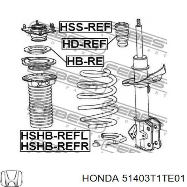 Guardapolvo del amortiguador delantero Honda 51403T1TE01 precio, desde 12,55 EUR