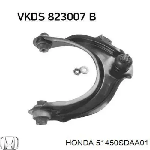 Comprar 51450SDAA01 Honda Brazo superior derecho de la suspensión delantera