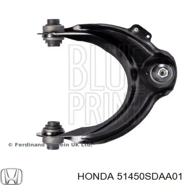 Brazo superior derecho de la suspensión delantera 51450SDAA01 Honda