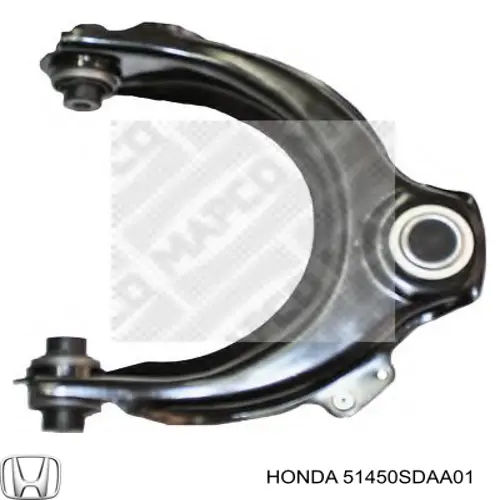 51450SDAA01 Honda Brazo superior derecho de la suspensión delantera