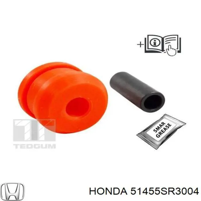 Buje del brazo de suspensión delantero superior Honda 51455SR3004 precio, desde 5,81 EUR