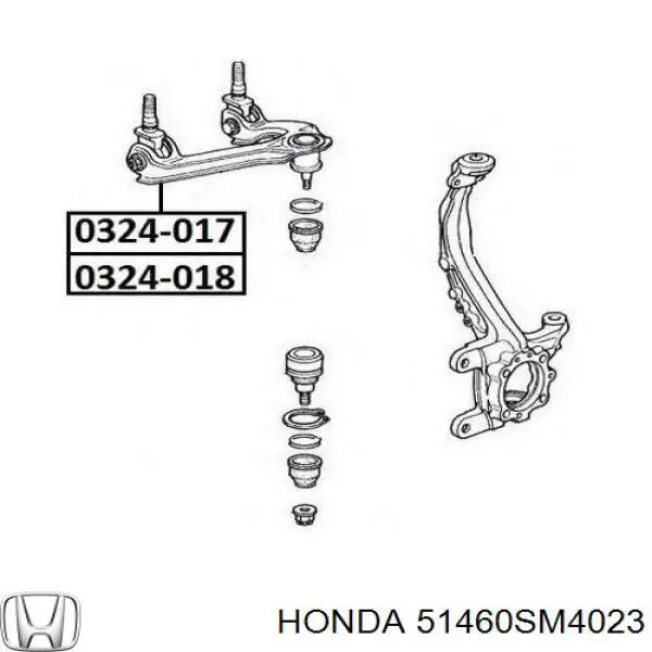 Comprar 51460SM4023 Honda Triángulo de suspensión delantera, superior izquierda