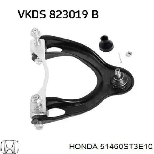 51460ST3E10 Honda barra oscilante, suspensión de ruedas delantera, superior izquierda