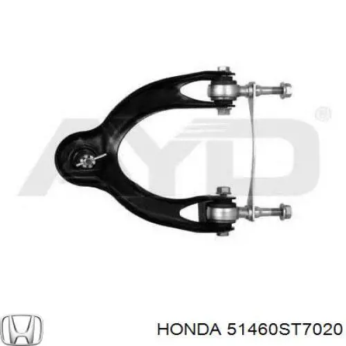 51460ST7020 Honda barra oscilante, suspensión de ruedas delantera, superior izquierda