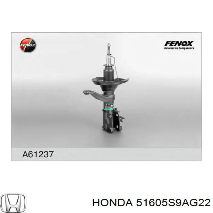51605S9AG22 Honda amortiguador delantero derecho