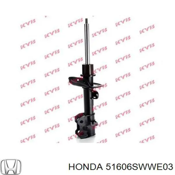 51606SWWE03 Honda amortiguador delantero izquierdo