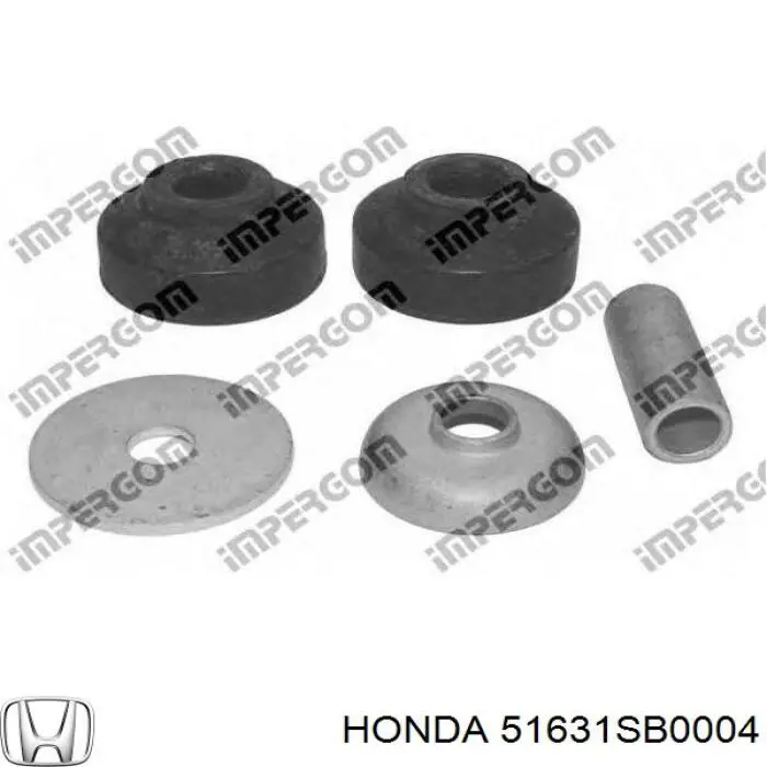 Silentblock de amortiguador delantero HONDA 51631SB0004