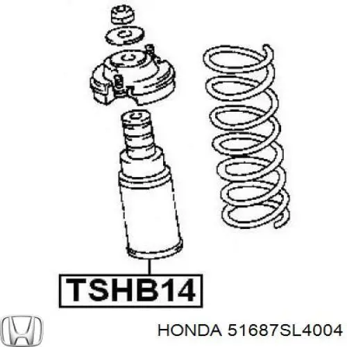 Guardapolvo del amortiguador delantero Honda 51687SL4004 precio, desde  