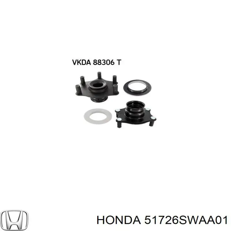 Comprar 51726SWAA01 Honda Rodamiento de soporte del amortiguador delantero