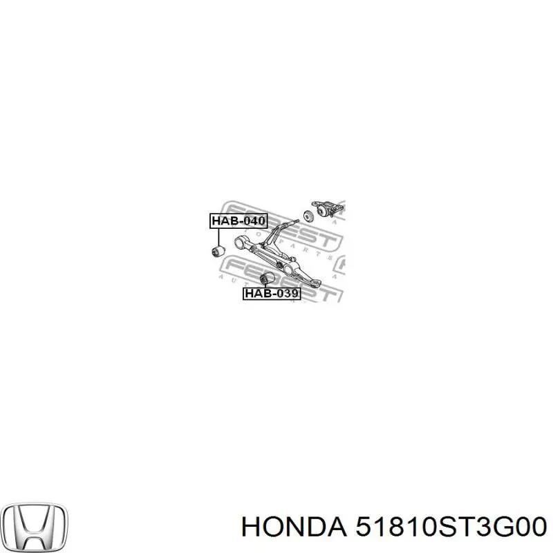 51810ST3G00 Honda silentblock de suspensión delantero inferior