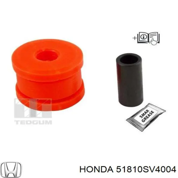 51810SV4004 Honda silentblock de suspensión delantero inferior