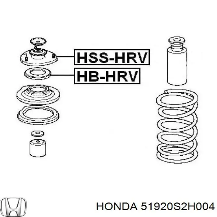 51920S2H004 Honda Soporte del amortiguador delantero