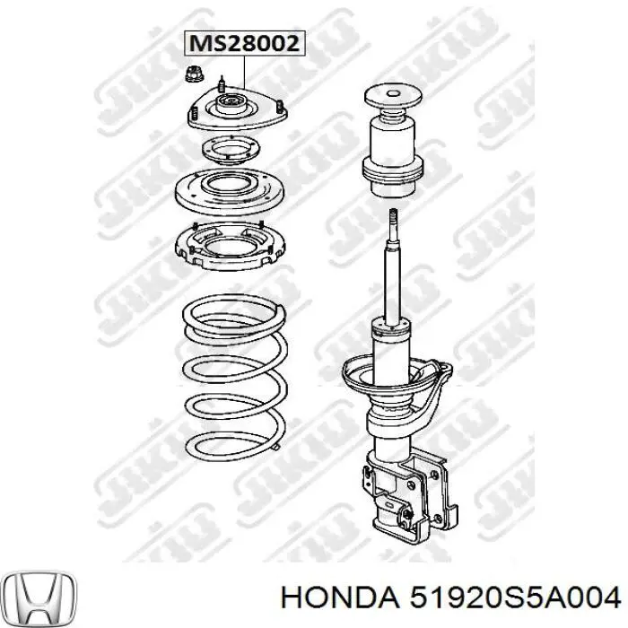 51920S5A004 Honda soporte amortiguador delantero derecho