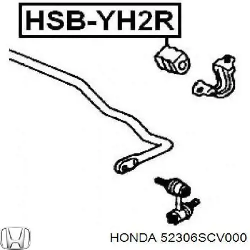 Buje de barra estabilizadora trasera Honda 52306SCV000 precio, desde 2,93 EUR