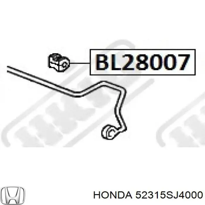 Buje de barra estabilizadora trasera Honda 52315SJ4000 precio, desde 2,93 EUR