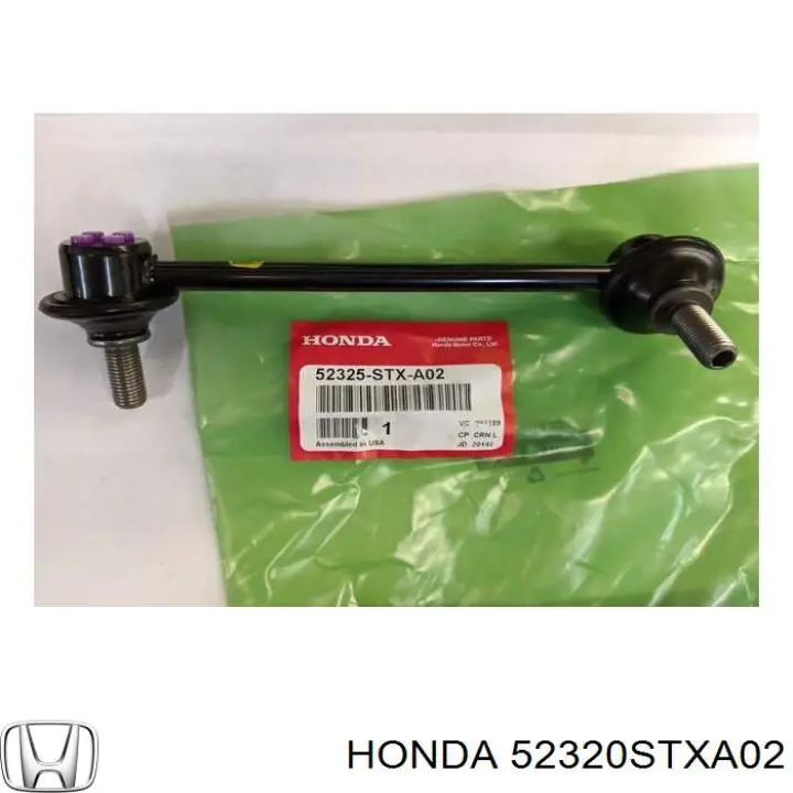 Bieleta estabilizadora trasera derecha 52320STXA02 Honda