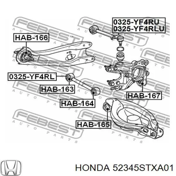 Comprar 52345STXA01 Honda Barra transversal de la suspensión trasera