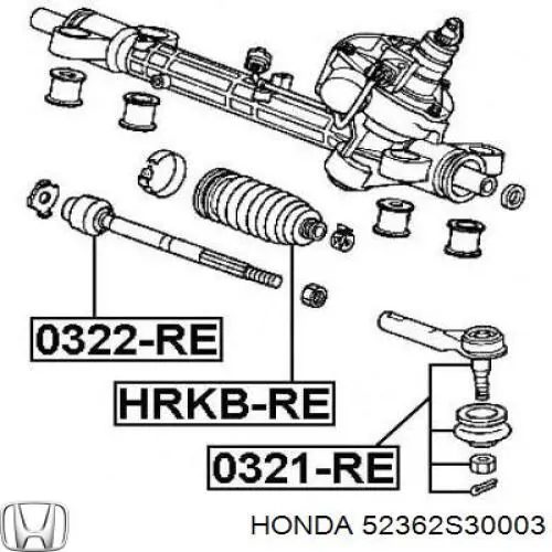 Comprar 52362S30003 Honda Guardapolvo de rótula de dirección