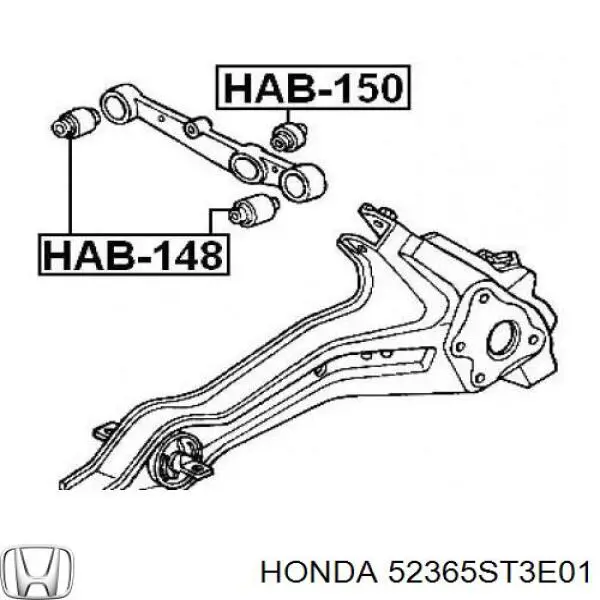 Buje exterior del brazo transversal trasero Honda 52365ST3E01 precio, desde 6,51 EUR