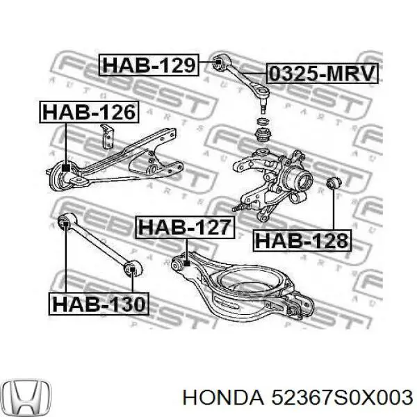 52367S0X003 Honda silentblock de mangueta trasera