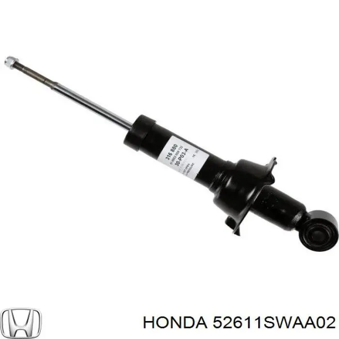 Amortiguador trasero Honda 52611SWAA01 precio, desde 48,25 EUR