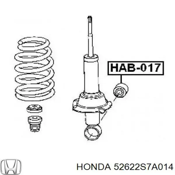 Buje de amortiguador trasero Honda 52622S7A014 precio, desde 10,07 EUR