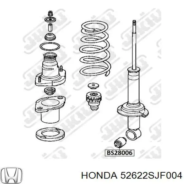 Buje de amortiguador trasero Honda 52622SJF004 precio, desde 10,07 EUR