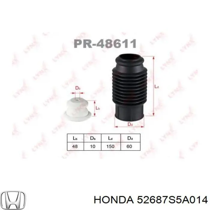 Tope de amortiguador trasero Honda 52687S5A014 precio, desde 5,96 EUR
