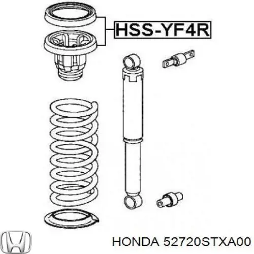 52720STXA00 Honda almohadilla de tope, suspensión trasera